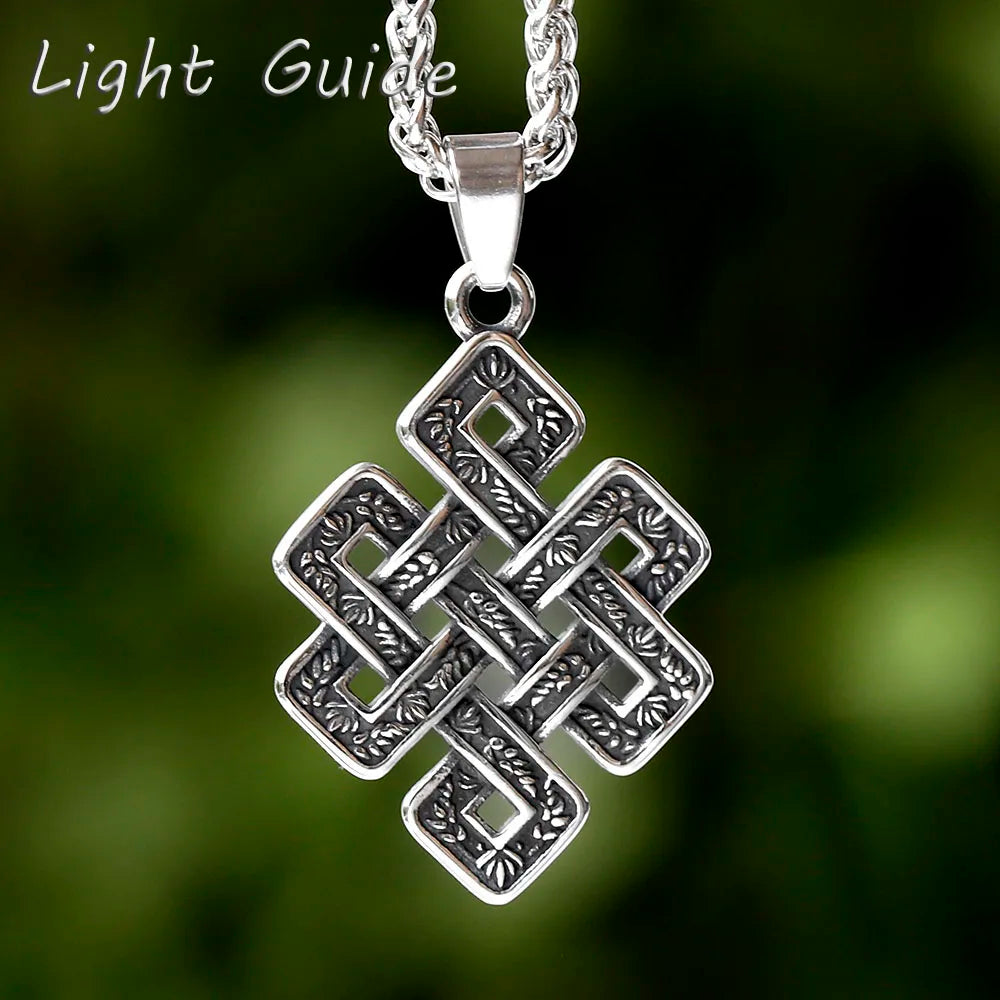 Viking Celtic Stainless Steel Pendant Necklace
