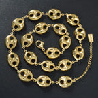 ‌Cuban Link Chain Necklace 5mm Stainless Steel Jewelry for Men Silver Gold Hip Hop Unisex Chains Durable Everyday Gift