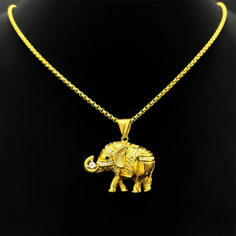 Iced Out Steel Pendant Lovely Faja Rhinestone