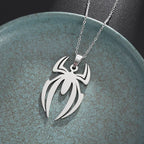 Stainless Steel Square Black Natural Stone Necklace Beautiful Geometric Polygon Pendant for Women Casual Punk Jewelry