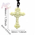 Natural Real Jade Cross Pendant Necklace Talismans Amulet Designer Gift Carved Jewelry Gifts for Women Men Charm Chinese