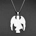 Archangel St.Michael Protect Us Cross Pendant Necklace for Women Men Stainless Steel Gold Color Saint Michael Chain Jewelry