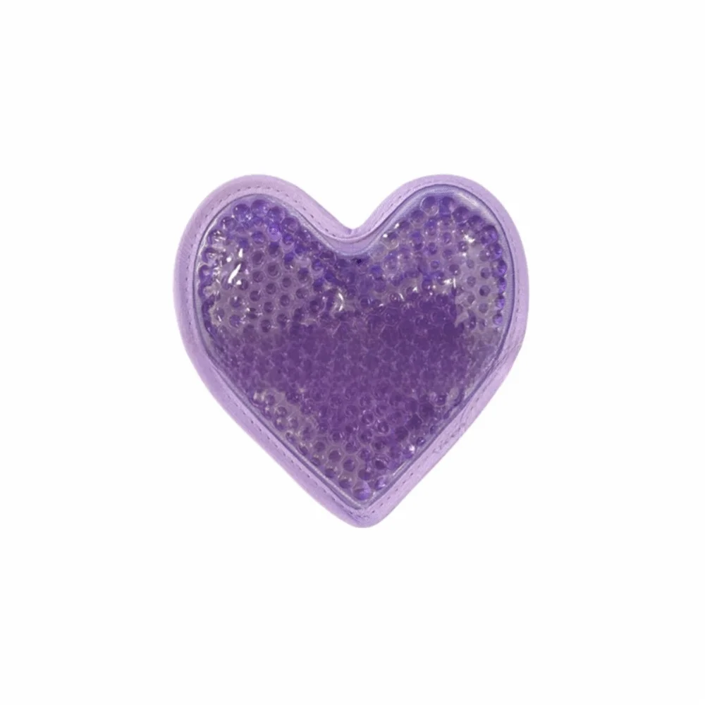 Portable PVC Heart Shaped Ice Pack Gel Heart Shaped Hot Cold Pack Reusable Gel Pad Household Necessities