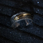 Popular Meteor Star Ring For Men Jewelry Retro Male Finger Accessories Adjustable Ring Retro Starry Sky Gift For