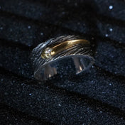 Popular Meteor Star Ring For Men Jewelry Retro Male Finger Accessories Adjustable Ring Retro Starry Sky Gift For