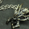 Bat Skull Pendant Necklace