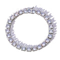 Tennis Chain Necklace Stainless Steel 6MM 3-Sided