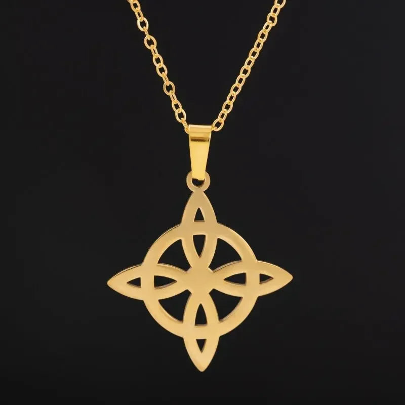 Celtic Trinity Knot Pendant Necklace — Zinc Alloy