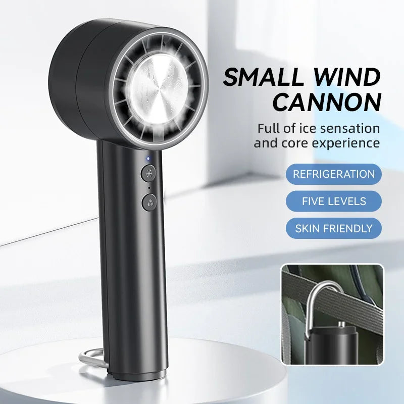Lenovo Handheld Small Fan Refrigeration Air Conditioner Portable Silent Highspeed Led Display High Wind Power USB