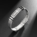 Trendy Christian Cross Stainless Steel Men's Bracelet New Fashion Metal Religious Accessories Charming Jewelry for