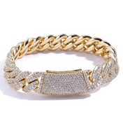 Iced Out Gold Miami Cuban Chain Necklace 13MM