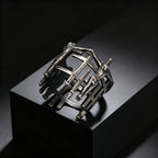 Men's Retro Jesus Cross Ring, Fashion Vintage Stainless Steel Ring for Men, Waterproof Punk Classic Religious Jewelry