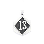 Lucky Number Pendant — Stainless Steel
