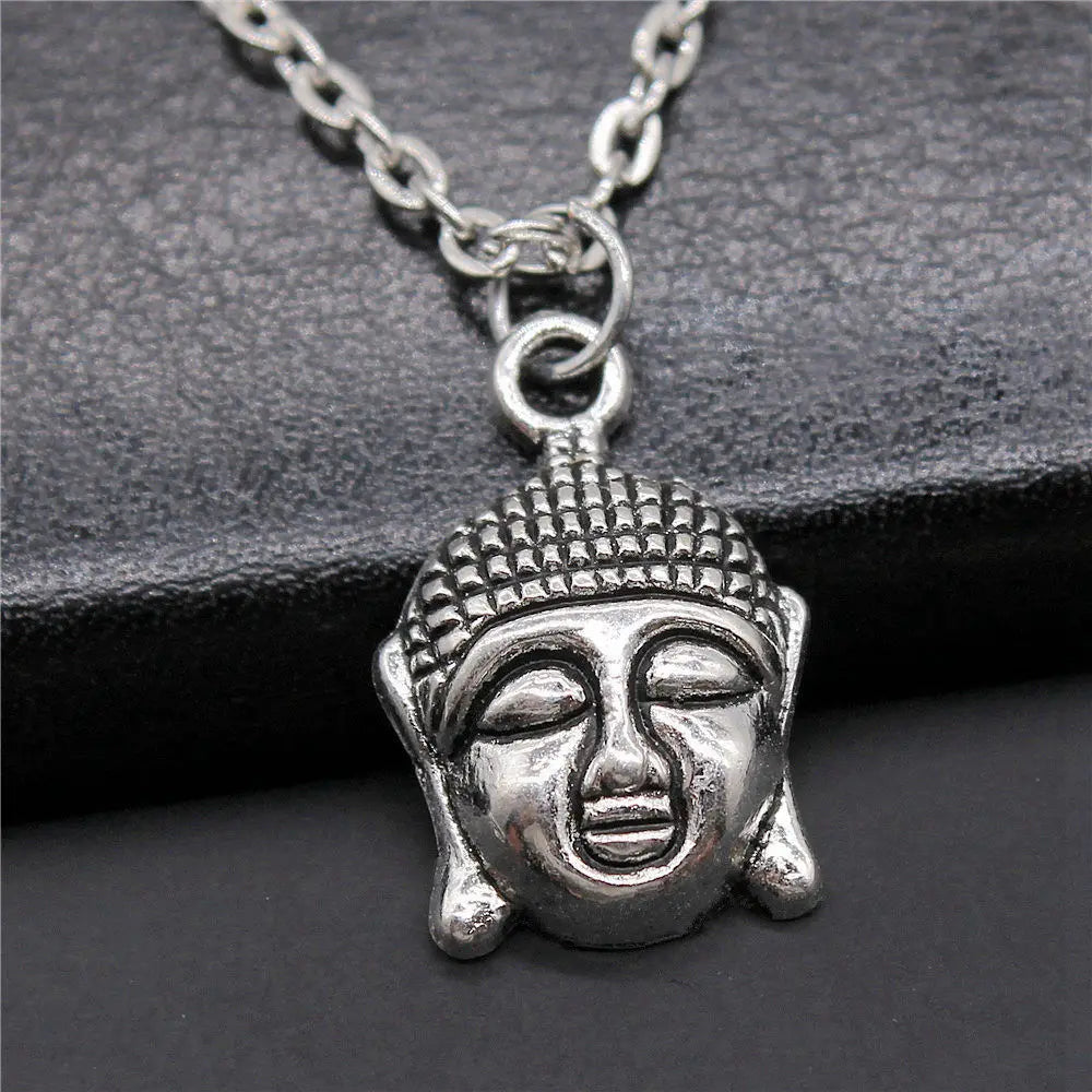 Vintage Chief Pharaoh Necklace On The Neck 43Cm Chain Girl Jewellery Beach Art Supplies