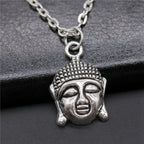 Vintage Chief Pharaoh Necklace On The Neck 43Cm Chain Girl Jewellery Beach Art Supplies
