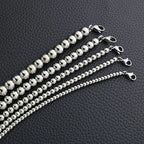 Round Bead Chain Necklace — Stainless Steel