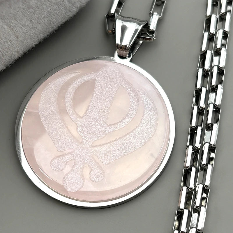 Tiger Gold Pendant Indian Sikhism Khanda Symbol