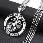 Statement Pendant Necklace — Stainless Steel
