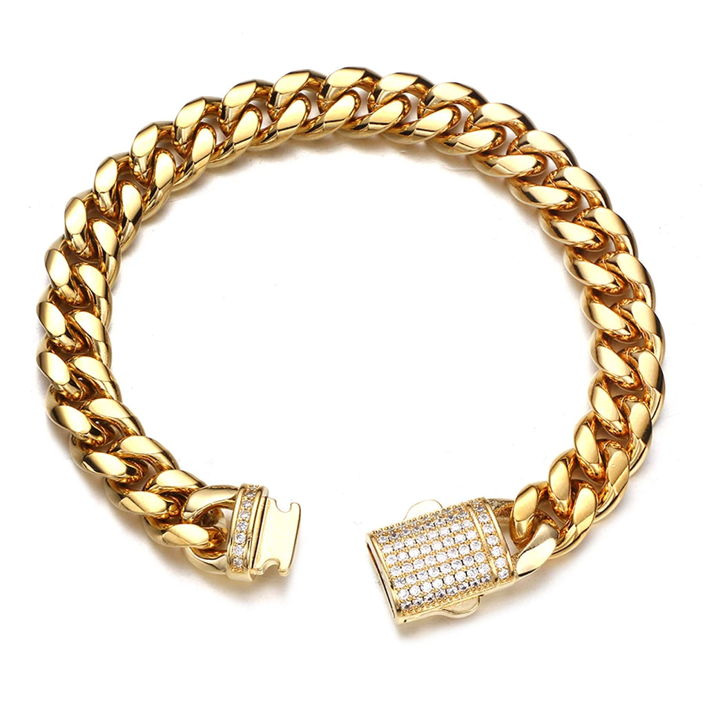 Cuban Chain Bracelet 6-14mm — Stainless