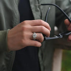 Praying Hands Gothic Punk Ring, Silver-Tone — Zinc Alloy
