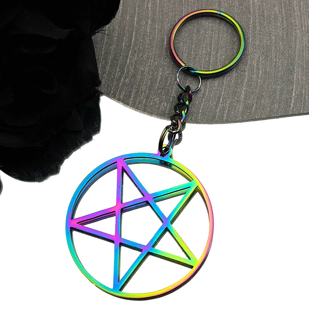 Pentagram Witchcraft Chain Necklace — Stainless Steel