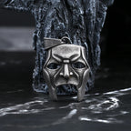 Biker Retro 2024 New Fashion 316L Stainless Steel Punk Rock Skull Mask Pendant Necklace For Man Women Music Brand