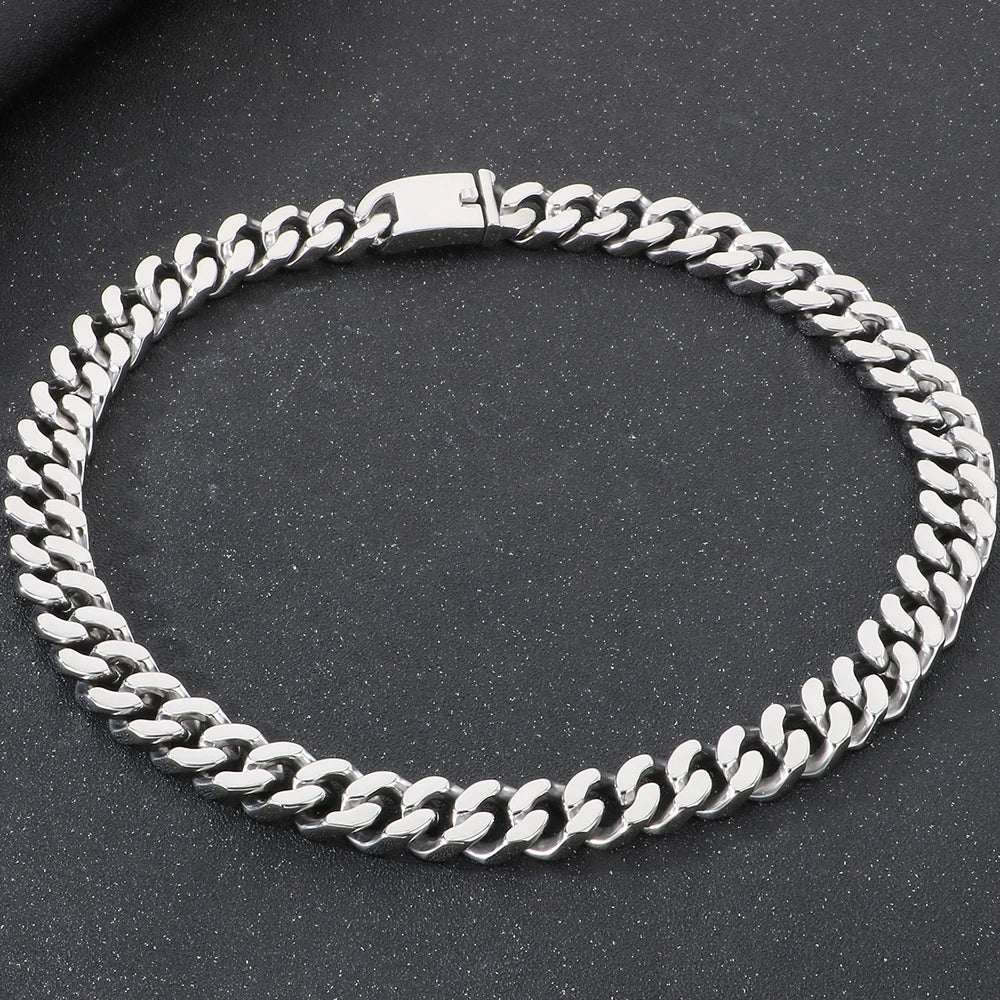 Massive Cool 20mm Width 70cm Long Chain Man Necklace 316L Stainless Steel Curb Cuban Link Chains On Neck Jewelry Men's