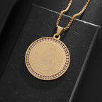 Pyramid Eye of God Pendant Necklace — Zircon, Stainless Steel