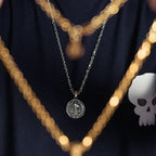 Vintage Titanium Steel Saint Benedict Pendants Exorcist Saint Plaque Prayer Text Cross Religious Necklace Talisman Jewelry