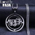 Gothic Pendant Silver Necklace — Stainless Steel