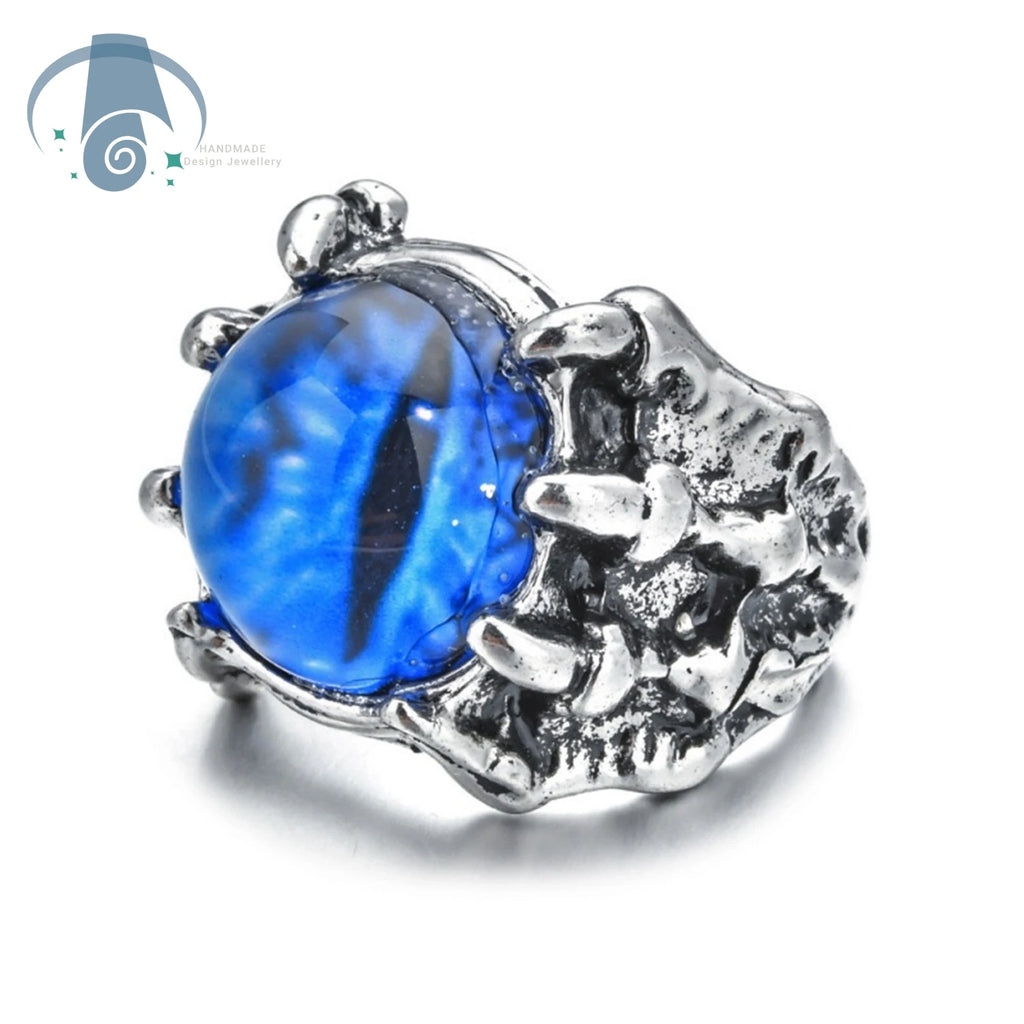 Dragon Claw Ring Eagle Talon Adjustable Opening Ring Punk Gothic Eye Jewelry For Men Women Unisex Vintage Style Hand