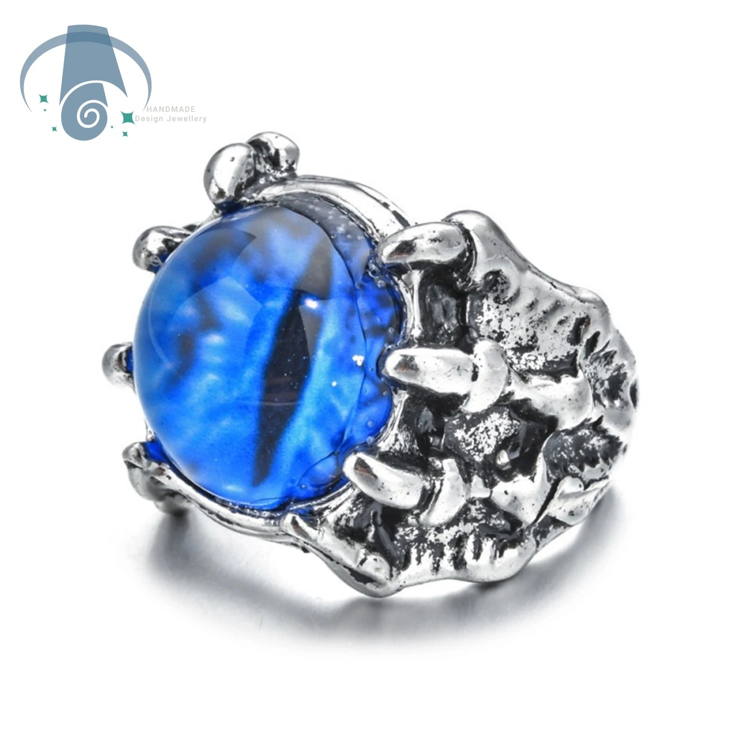 Dragon Claw Ring Eagle Talon Adjustable Opening Ring Punk Gothic Eye Jewelry For Men Women Unisex Vintage Style Hand