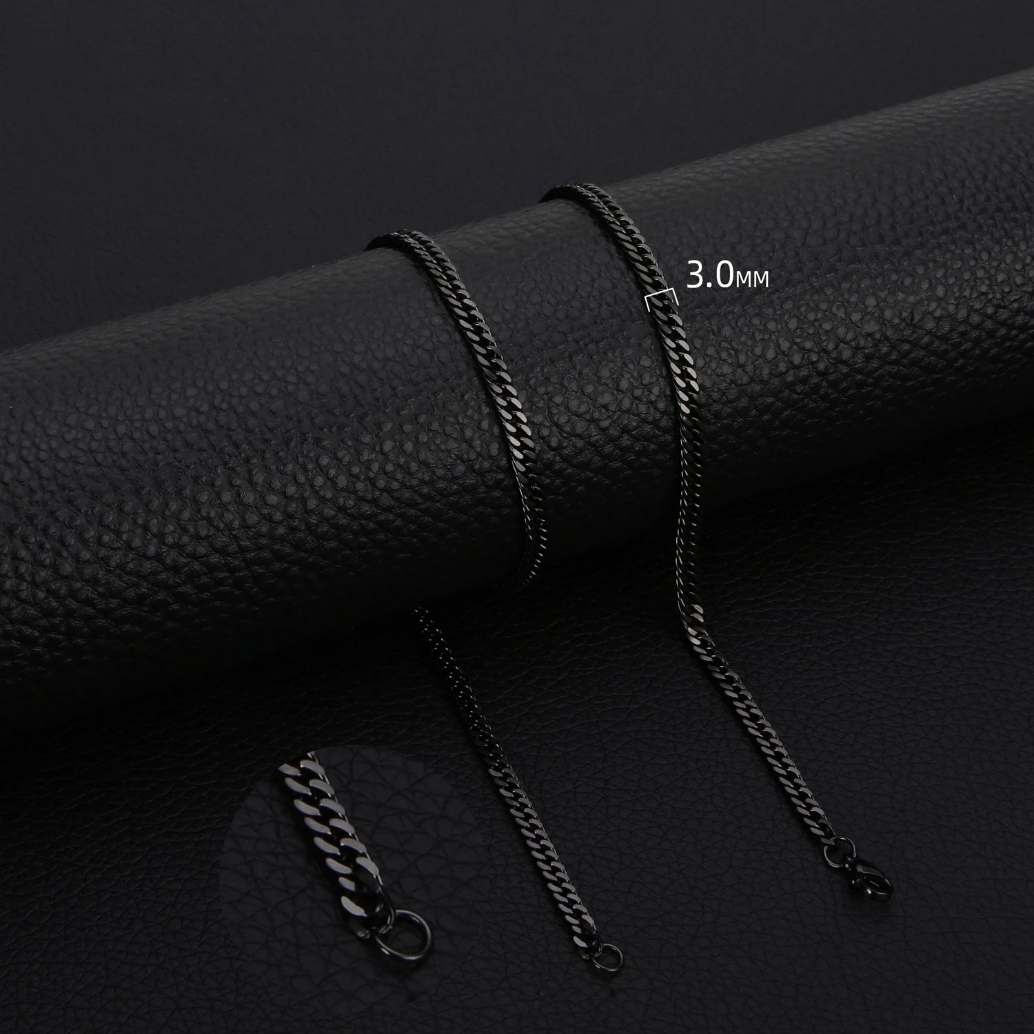 HIYEE Classic Cuban Chain Necklace Temperament Retro Trend Party Wear Amulet Stainless Steel Non-Fading Accessories