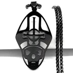 Cross Ghost Band Chain Necklace — Stainless Steel