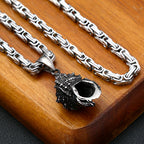 Retro Seashells Conch Necklace Stainless Steel Punk Fashion Sea Shell Pendant Chain For Men Women Cool Beach Surfing Jewelry