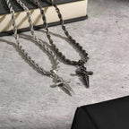 Sword Pendant Necklace — Stainless Steel