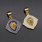 Solid Lion Pendant Necklace — Gold