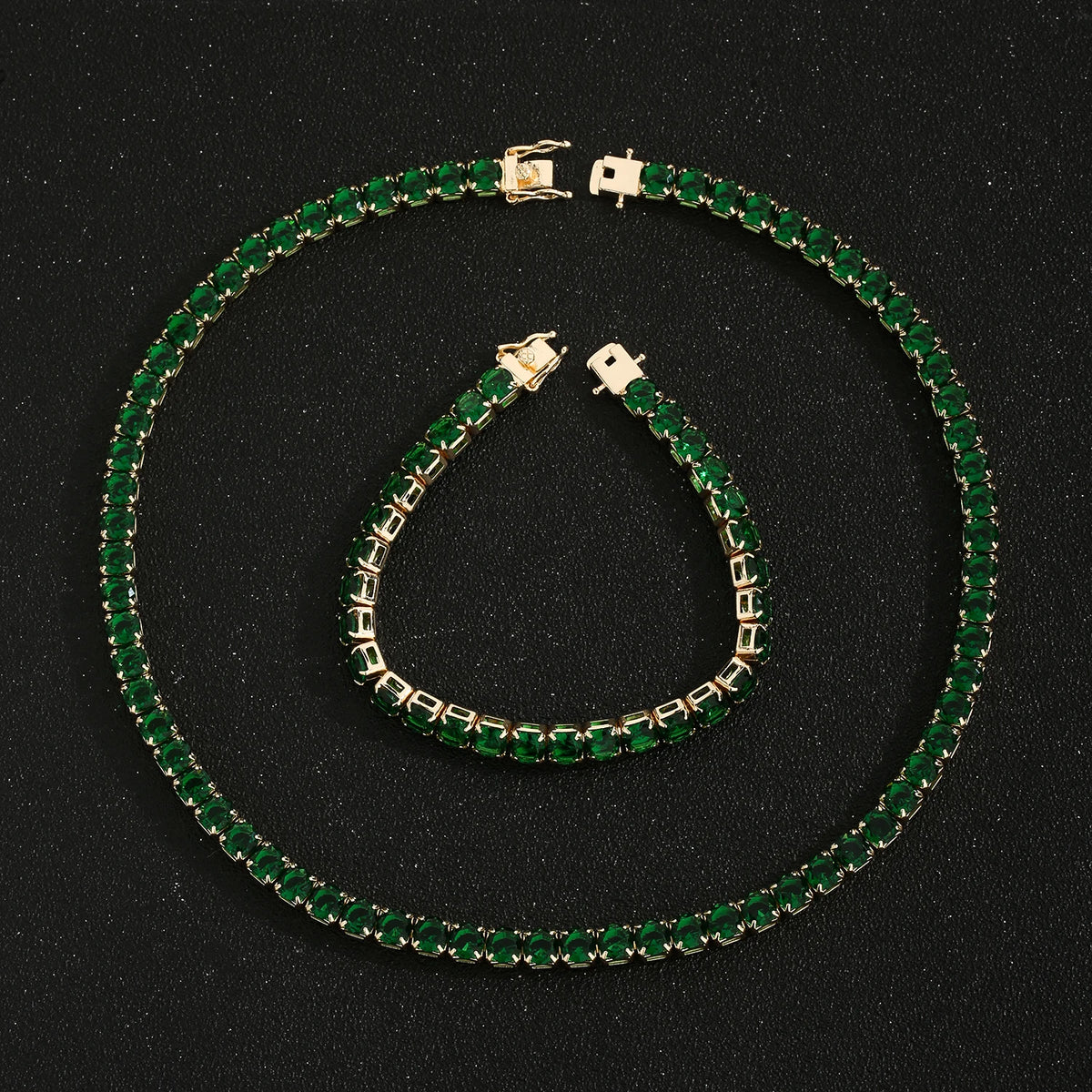 Fashionable Exquisite 6mm Bracelet and Necklace Set Design Anniversary Gift