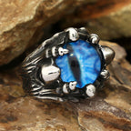 New Gothic 316L Stainless Steel Skull Ring Punk Hip Hop Fashion Skeleton Rings For Men Women Unique Biker Jewelry Halloween Gift