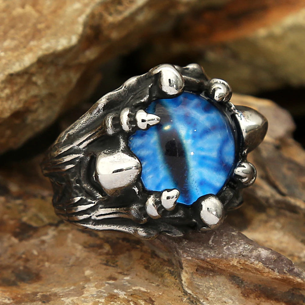 New Gothic 316L Stainless Steel Skull Ring Punk Hip Hop Fashion Skeleton Rings For Men Women Unique Biker Jewelry Halloween Gift