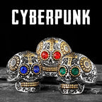 Cyberpunk Skull Ring — Stainless Steel