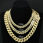 Cuban Chain Gold Iced Out 12/15/20MM Necklace