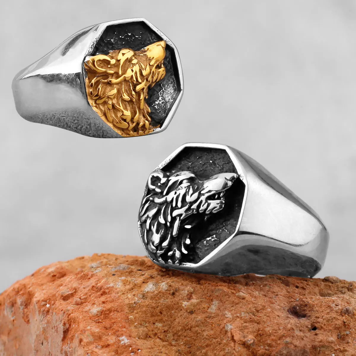 Ring Viking Wolf Stainless Steel