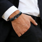 10 Styles 2Pcs Men Bracelet Set 8mm Tiger Eyes Malachite Obsidian Hematite Stone Positive Energy Healing Strand Braslet Homme