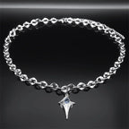 Star Steel Pendant Punk Kpop Shiny Bling Choker