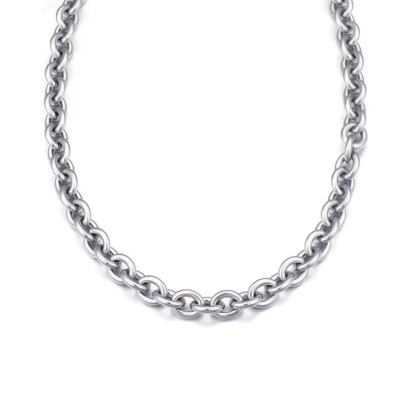 Gold-Tone O Chain Necklace — 8mm