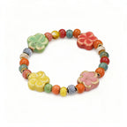 Rope Ceramic Bead Bracelet — Stainless Steel