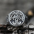 Nordic Viking Stainless Steel Ring Compass Tree of Life Viking Rune Wolf Men and Women Ring Jewelry Factory