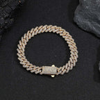 Iced Out Cuban Chain Necklace Stainless Steel 8MM