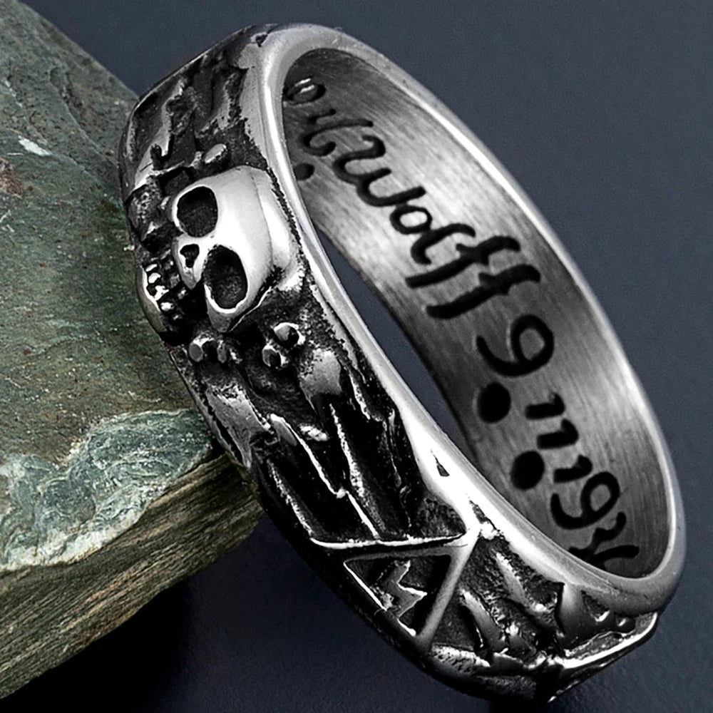 Gothic Skull Ring — Stainless Steel Punk